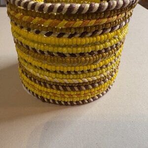 multi-layer coil wrap bracelet